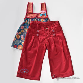 Комплект: блузка и брюки для девочки, рост 90-120 см