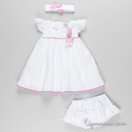 Платье My little angel для девочки, цвет белый / розовый