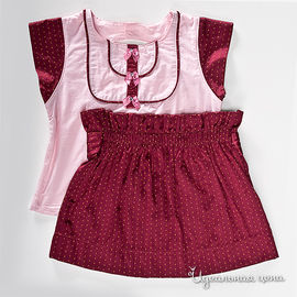 Комплект: блузка и юбка для девочки, рост 76-90 см