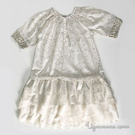 Платье Eliane et Lena для девочки, цвет серебряный, рост 102-152 см