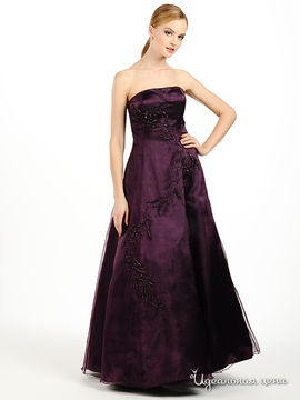 Платье JS Collection женское, цвет баклажановый