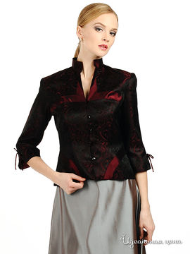 Жакет с корсетом JS Collection женский, цвет черный / бордовый