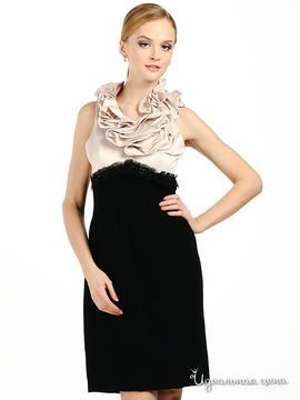 Платье JS Collection женское, цвет черный / пудровый