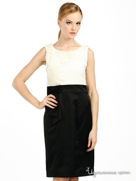 Платье JS Collection женское, цвет черный / белый