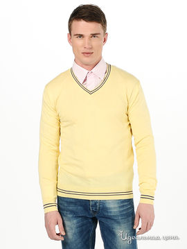 Пуловер WOOLLEN ART мужской, цвет лимонный