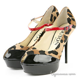 Туфли Bouton женские, цвет леопардовый / черный