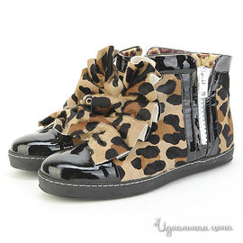 Ботинки Bouton женские, цвет леопардовый / черный