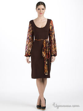 Платье Adzhedo женское, цвет рыжий / коричневый