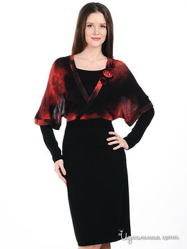 Платье Philippe Carat женское, цвет черный / красный