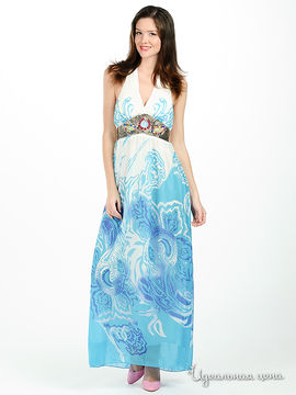 Платье Angellik женское, цвет синий / белый