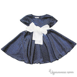Платье Oncle Tom для девочки, цвет темно-синий / белый, рост 98-104 см