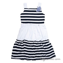 Платье Gemelli Giocoso для девочки, цвет белый / синий