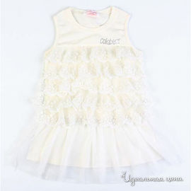 Платье Colabear для девочки, цвет белый