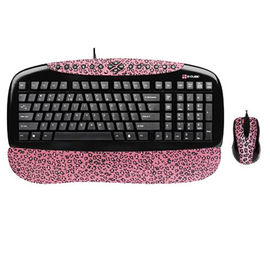 Набор клавиатура и мышь GKSL-2173P  проводной, розовый