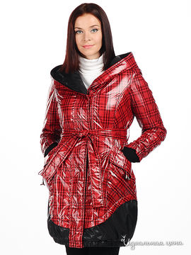 Пальто CORONA женское, цвет черный / красный