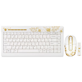 Набор клавиатура и мышь GRKSA-610SR  беспроводной, белый