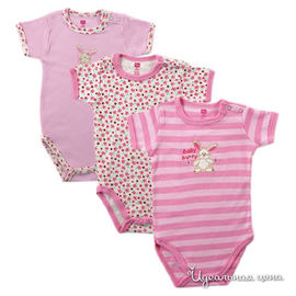 Комплект Hudson baby "ЗАЙКА" для девочки, цвет розовый / мультиколор