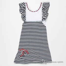 Платье Scarabeo для девочки, цвет черный / белый, рост 128-134 см