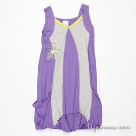 Платье Scarabeo для девочки, цвет сиреневый / серый, рост 128-134 см
