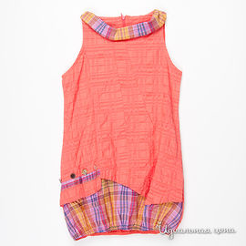 Платье Scarabeo для девочки, цвет коралловый, рост 128-134 см