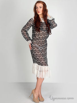 Платье Kseniya Knyazeva женское, цвет серый