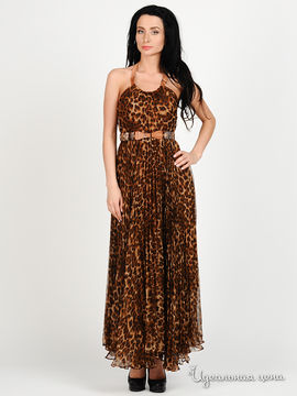 Платье Мультибренд женское, цвет коричневый