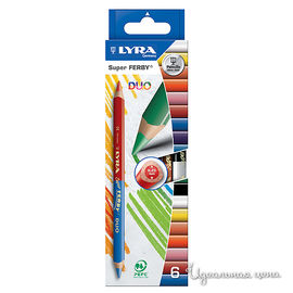 Набор карандашей двуцветных Lyra, 6 шт