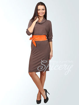 Платье Spicery женское, цвет коричневый