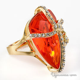 Кольцо от Slava Zaitsev с оранжевым камнем