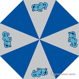 Зонт Mc Neill "ОКЕАН" для ребенка, цвет серый / голубой