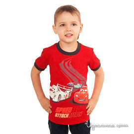 Футболка Cartoon brands "ТАЧКИ" для мальчика, цвет красный