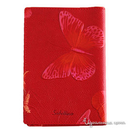 Обложка для паспорта Sabellino женская, цвет рубиновый