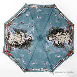 Зонт - трость Moschino, синий с принтом