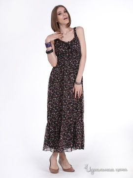 Платье Fleuretta женское, цвет черный / вишневый