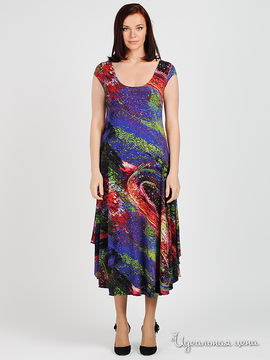 Платье MadamT женское, цвет сиреневый / мультиколор