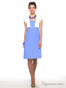 Платье Pompa женское, цвет голубой / белый
