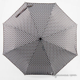 Зонт Moschino, коричневый с белым