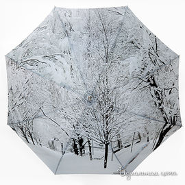 Зонт - трость Moschino, с принтом "зима"