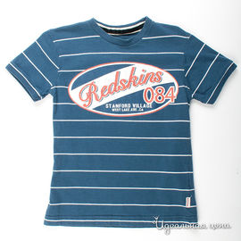 футболка Redskins для мальчика, цвет сиинй / белый