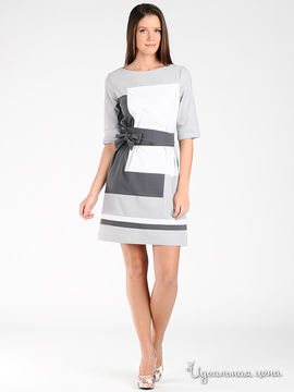 Платье Argent женское, цвет серый / белый