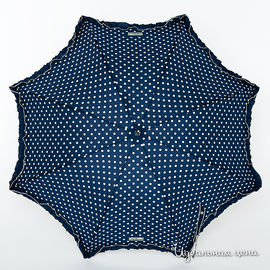 Зонт - трость Moschino, синий с рюшей