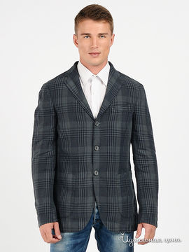 Пиджак Marlboro Classics мужской, цвет серый / синий