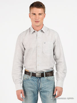 Рубашка Marlboro Classics мужская, цвет светло-серый