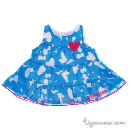 Платье Agatha Ruiz de la Prada для девочки, цвет синий / белый
