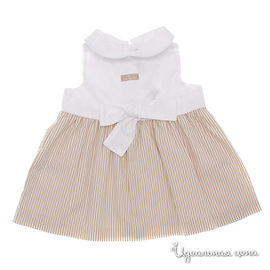 Платье Tutto piccolo для девочки, цвет белый / бежевый