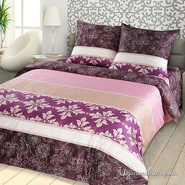Комплект постельного белья Letto&Levele, цвет бордовый, 2х спальный