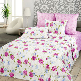 Комплект постельного белья Letto&Levele, цвет розовый, евро