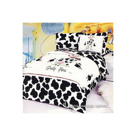 Комплект постельного белья Letto&LeVelle, цвет белый / черный, 1.5 спальный