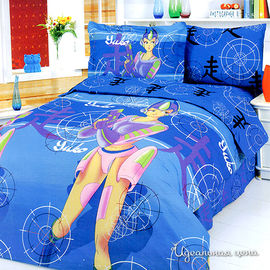 Комплект постельного белья Letto&Levele, цвет голубой, 1.5 спальный