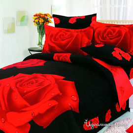 Комплект постельного белья Letto&LeVelle, цвет красный, 1.5 спальный